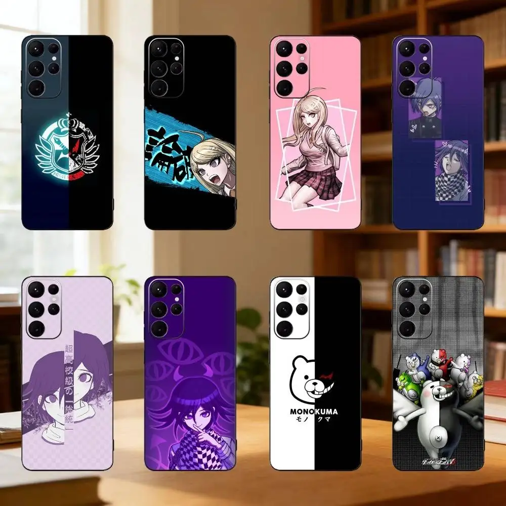 

Danganronpa The Animation V3 Phone Case For Samsung S25,24,23,22,30,21,10,9,Ultra,Plus,Lite Soft Black Case
