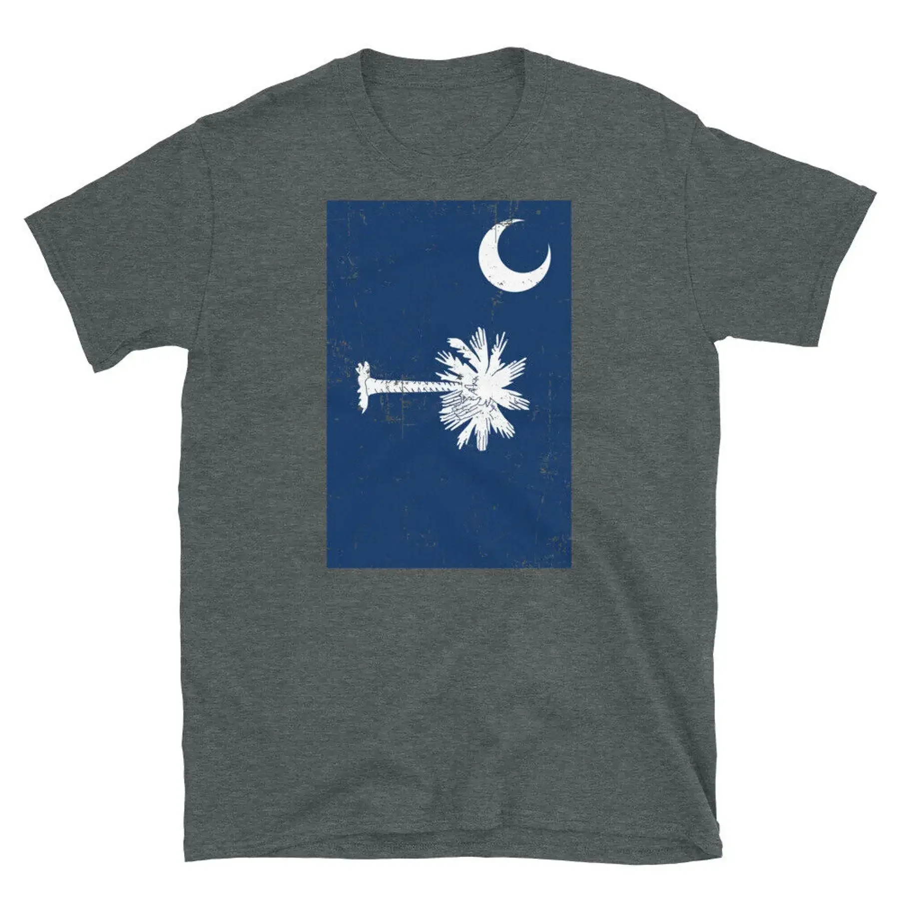South Carolina State Flag United States of America Short Sleeve Unisex T Shirt