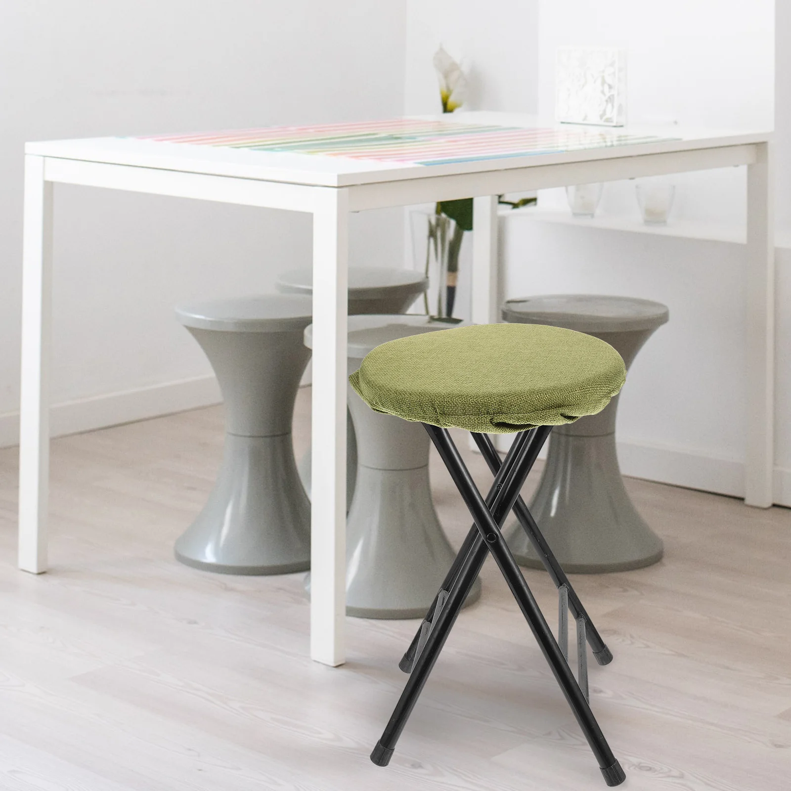 

Retractable Cushion Portable Folding Pad For Camping Fishing Outdoor Lightweight Reusable Mat Telescoping Design