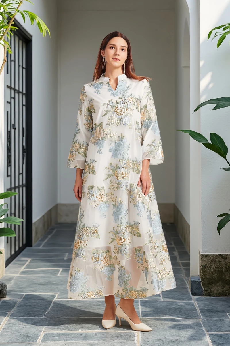 

Новый осенне-зимний непринужденный и удобный новый элегантный и интеллектуальный вечерний наряд в китайском стиле для приветственных гостей