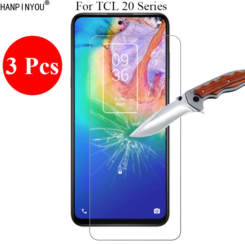 3 Pcs/Lot 9H 2.5D Tempered Screen Glass Protector For TCL 20E 205 20 XE 20R 20B 20Y 20S SE 5G T781 / 20L Plus Protective Film