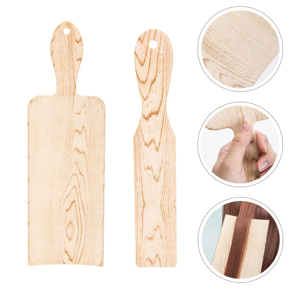 

2Pcs Highlighting Paddle Hair Dye Boards Durable Lightweight Salon Home Hair Coloring Supplies Professional Styling Tools
