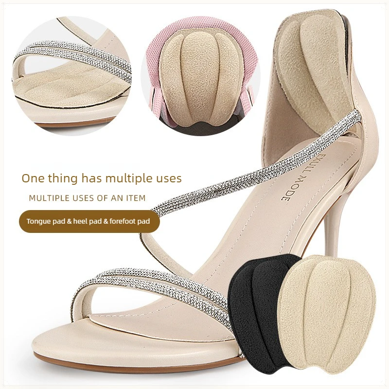 Non-slip Tongue Pads Self-Adhesive Inserts, Soft Anti-wear Tongue Cushion Pain Relief, Comfort Forefoot Pads Shoe Size Reducer