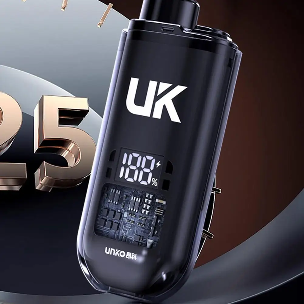 ماكينة تشذيب شعر الأنف الكهربائية المحمولة، ماكينة تشذيب شعر الأنف والأذنين والشحن عبر USB للرجال، مجموعة غير مؤلمة قابلة لإعادة الشحن