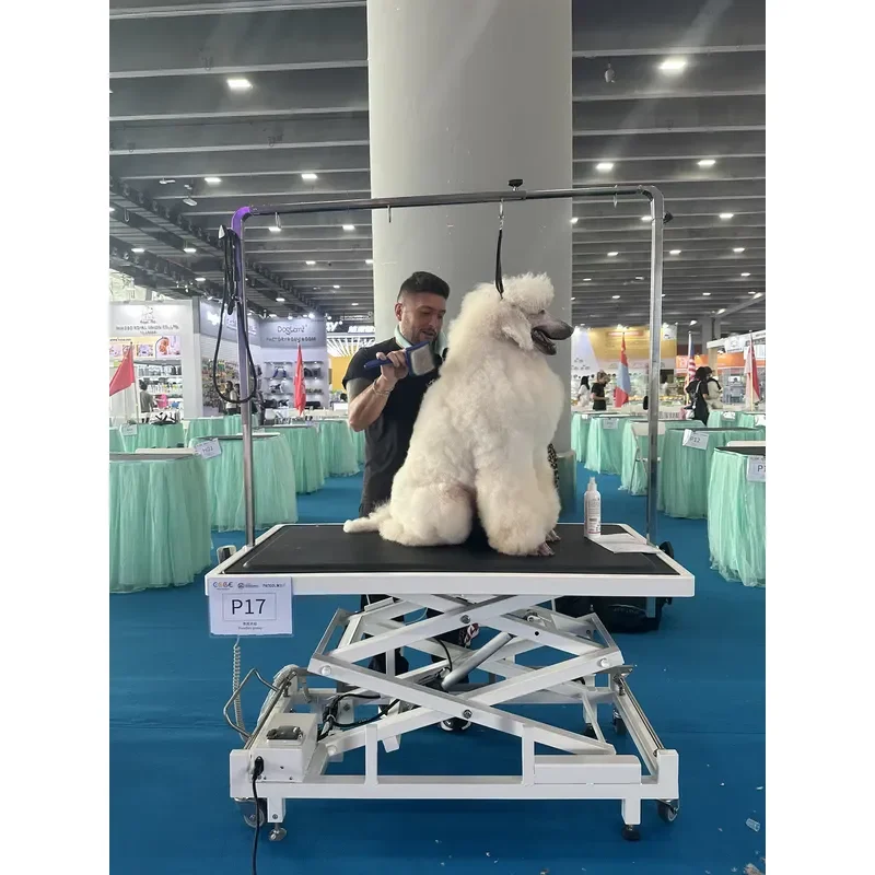Adjustable Electric Pet Grooming Table Foldable Hydraulic Lift Stand for Dog Cat Beauty Salon Show Equipment Portable