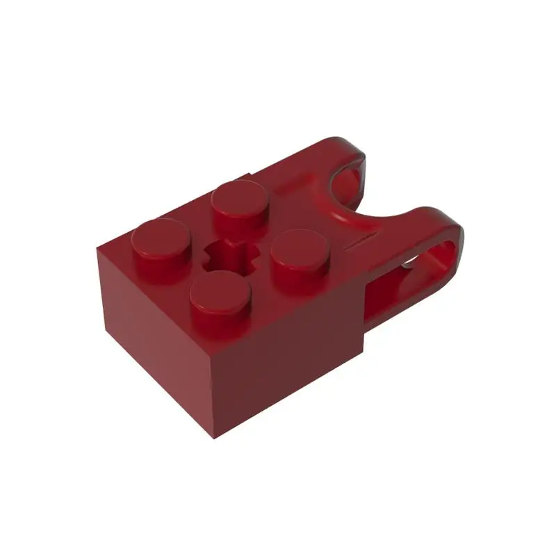 Gobricks 1 peça 92013 tijolos especiais técnicos 2x2 com receptáculo de bola peças largas e furo do eixo bloco de construção técnico criativo