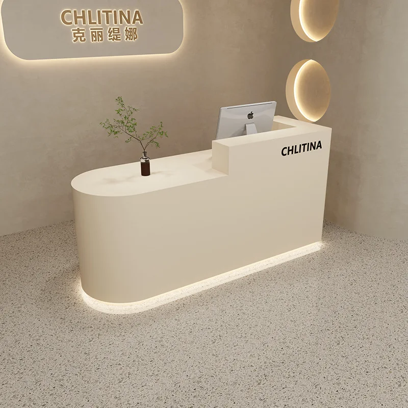 

Clothing store checkout page store small simple beauty salon front desk counter reception desk women's clothing store paint bar