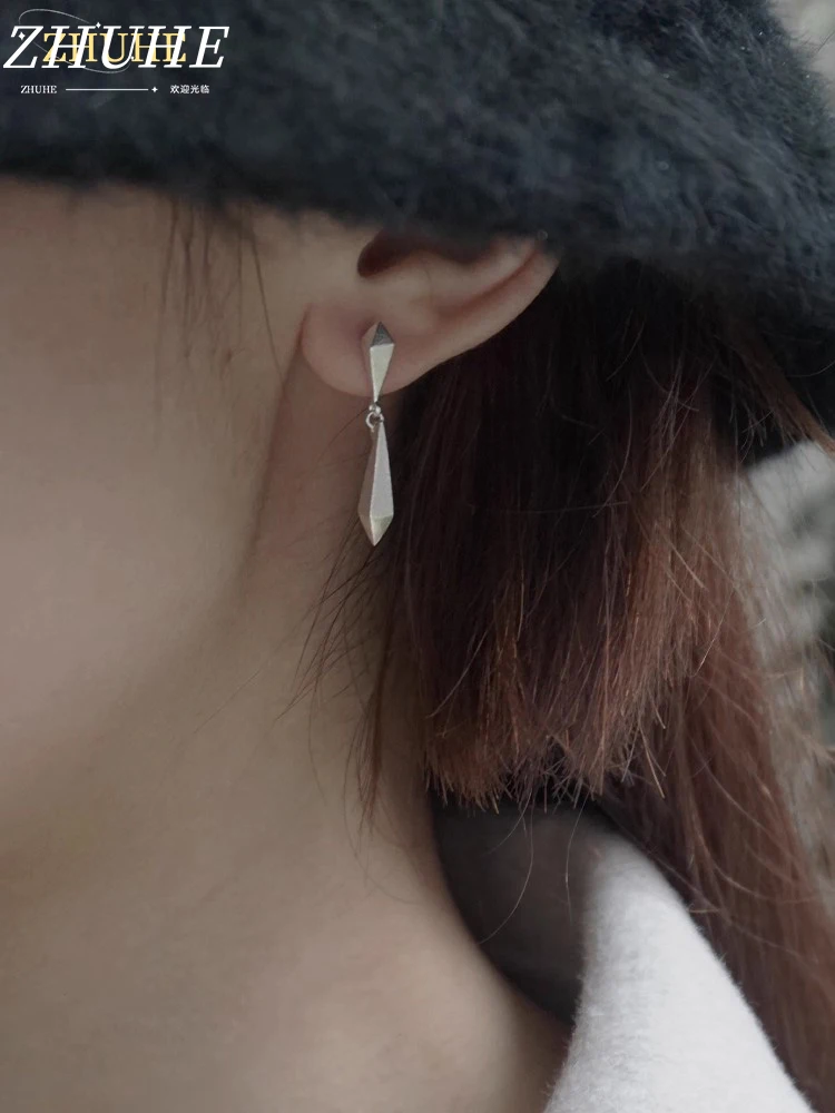 

Creative Textured Drop Earrings Jewelry Accessories for Men and Women - Irregular Geometric Dangle Ear Adornments, Fashion Daily