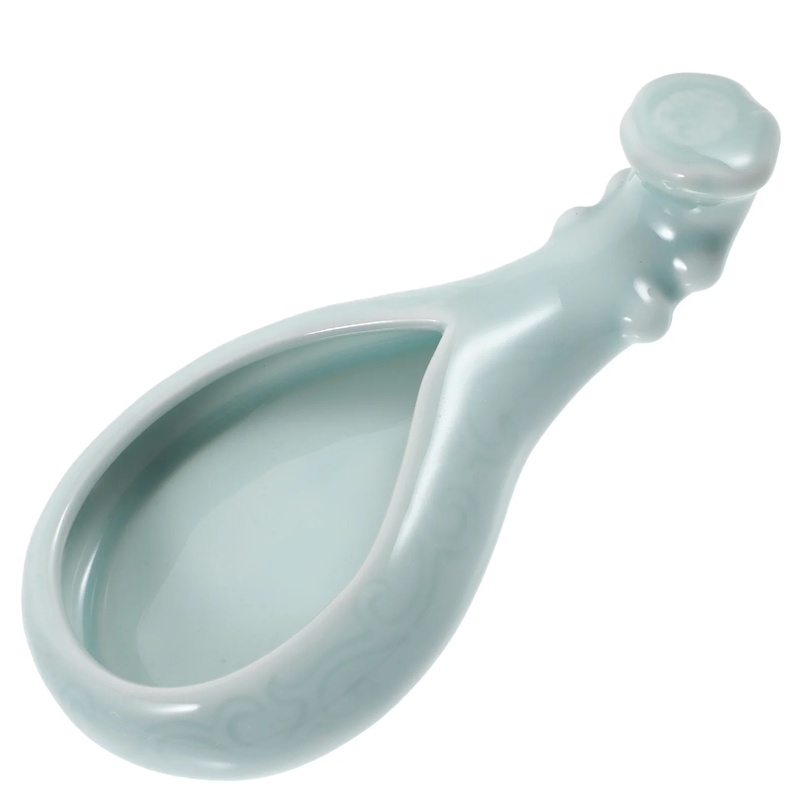 طبق حبر من السيراميك، مستلزمات الخط المحمولة الرائعة وخفيفة الوزن للرسم والكتابة في غرفة الدراسة المزخرفة لسطح المكتب