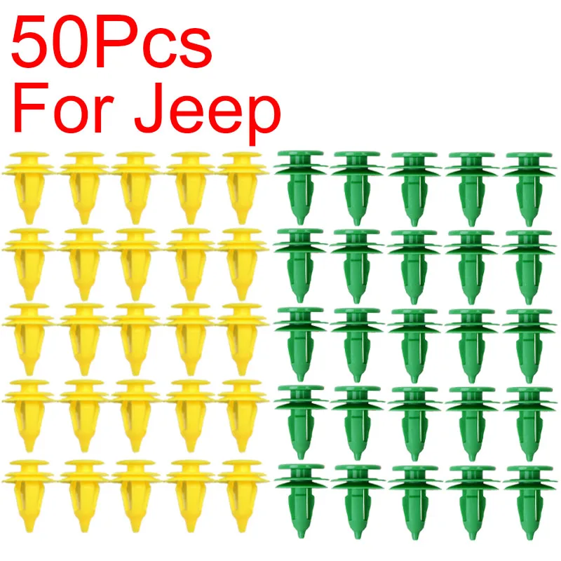 Image of 50Pcs Auto Tür Panel Trim Befestigungen Clips Für Ford Für Chrysler Wj Für Jeep Grand Cherokee Auto Fastener Clips 6503204