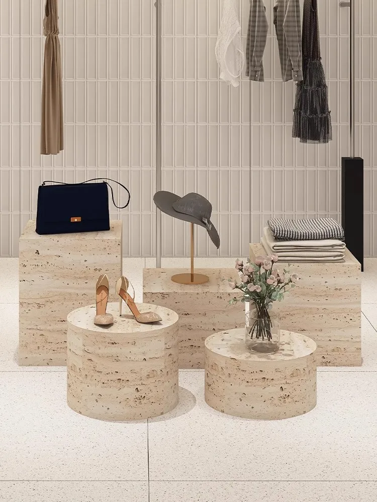Fashion Simplicity Clothing Store Light luxury Item Display Stand Advanced Home Furnishing Living Room Decoration Vase Table
