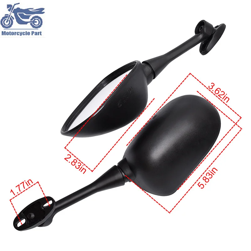 

Motorcycle Rearview Side Mirrors Screw Rear View Mirrors HD Anti-fall Folding for HONDA CBR600 F5 CBR1000