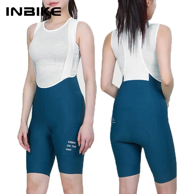 

INBIKE Summer Women Cycling Shorts Professional Bicycle Bib Shorts Clothing Bike Biking Pants Breathable MTB Riding Pants Tights