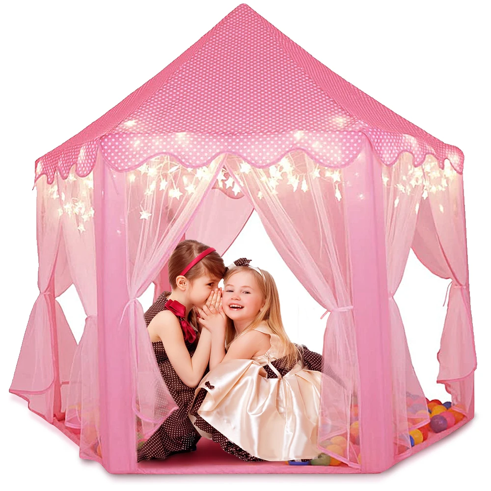 Kids Kent Children Play House Foldable Princess Castle Girl Play House Big Size Mongolian Tent Princess Castle Playhouse