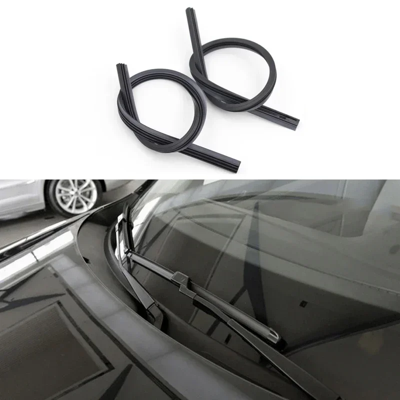 2Pcs/lot Universal Auto Vehicle Insert Soft Rubber Strip Refill for Frameless Wiper Blades 6mm 26\