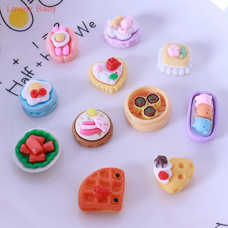 【BBS】10 pezzi mini giocattoli alimentari per casa delle bambole decorazione della cucina per casa delle bambole accessori per casa delle bambole per bambini giochi di imitazione giocattolo