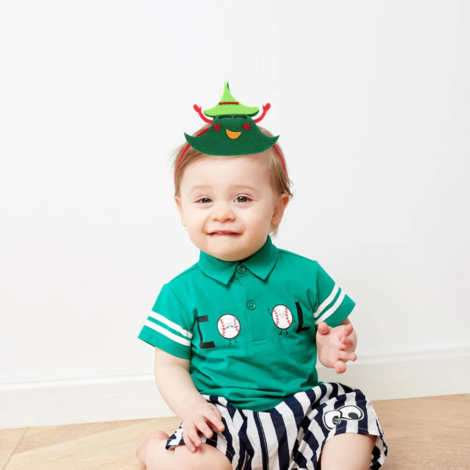 

10Pcs Xmas Headbands Christmas Hair Accessories Holiday Party Favors Festive Tree Design Headwear for Women Holiday Spirit