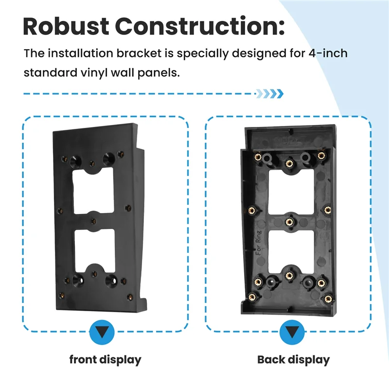 Vinyl Siding Doorbell Mount For Ring Video Doorbell 2, 3Plus, 4, Battery Pro/Plus & 1St Gen - 1 Pack
