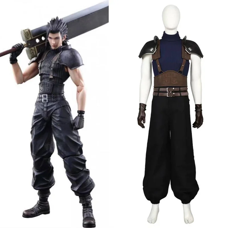 Final Fantasy VII 7  Zack Fair Cosplay Costume Shirt Pants Suits For Adult Men  Halloween Carnival Outfits