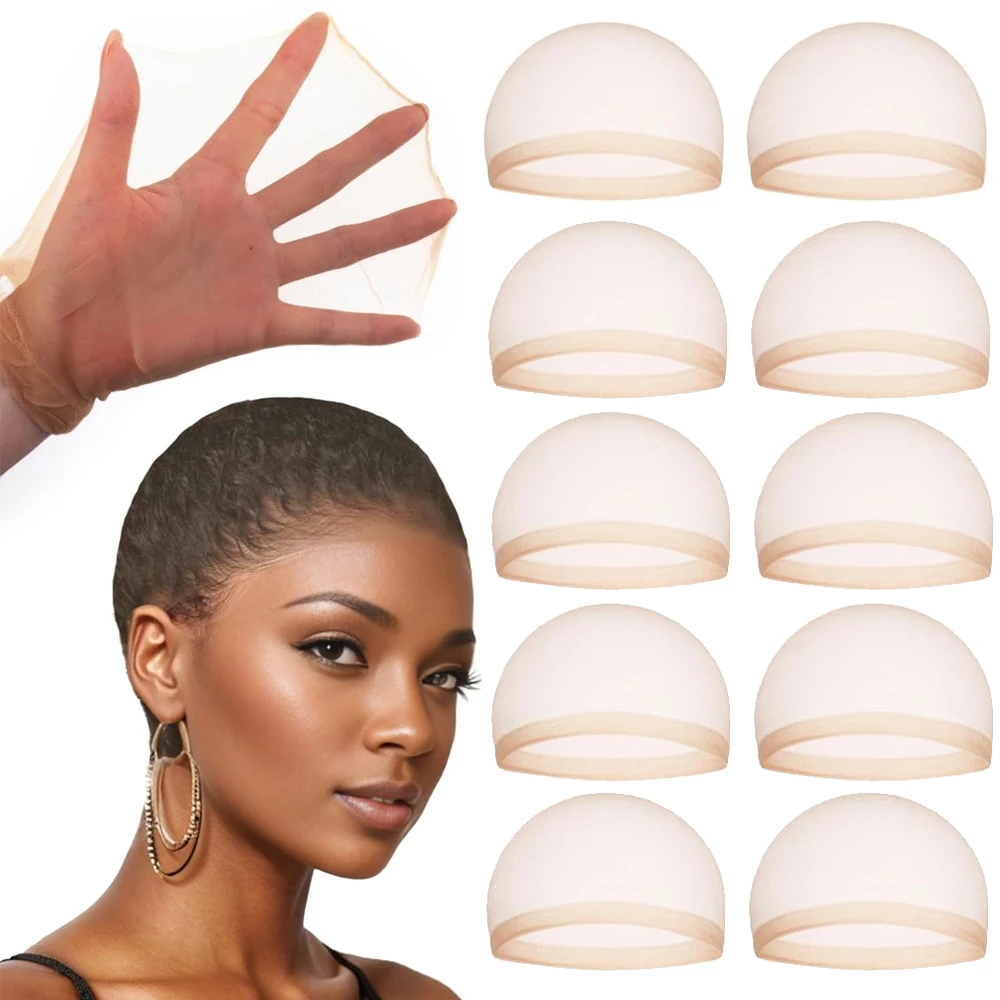 

2025 HD Ultra-thin Wig Caps for Women Invisible and Breathable Caps for Lace Front Wigs High-Elastic Stretchy Sheer Nylon Cap