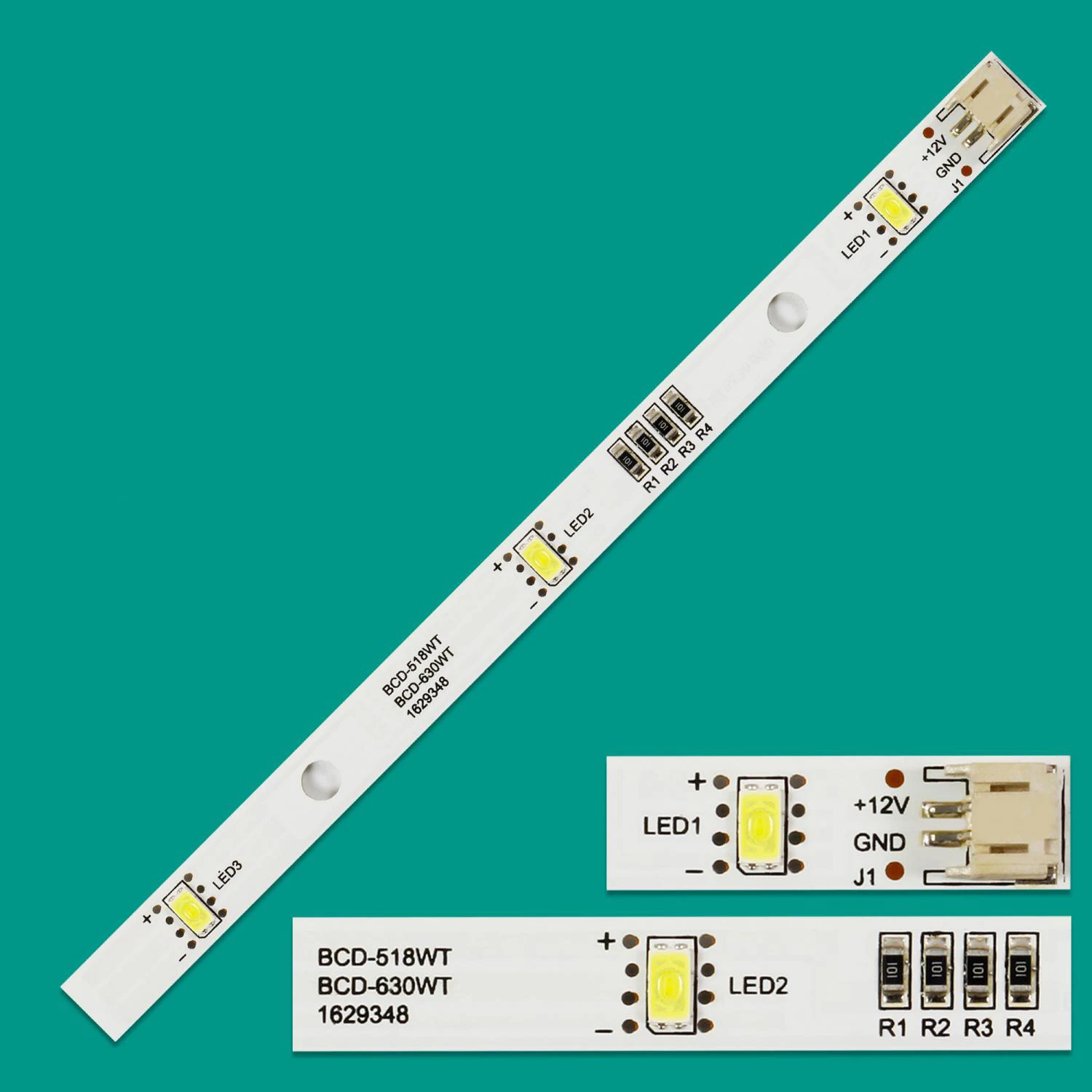 

5PCS LED Strip Light Bar for RONGSHENG/ HISENSE Freezer Refrigerator CQC14134112291 E349766 MDDZ-162A 1629348 DC12V 2W HCDM415LC