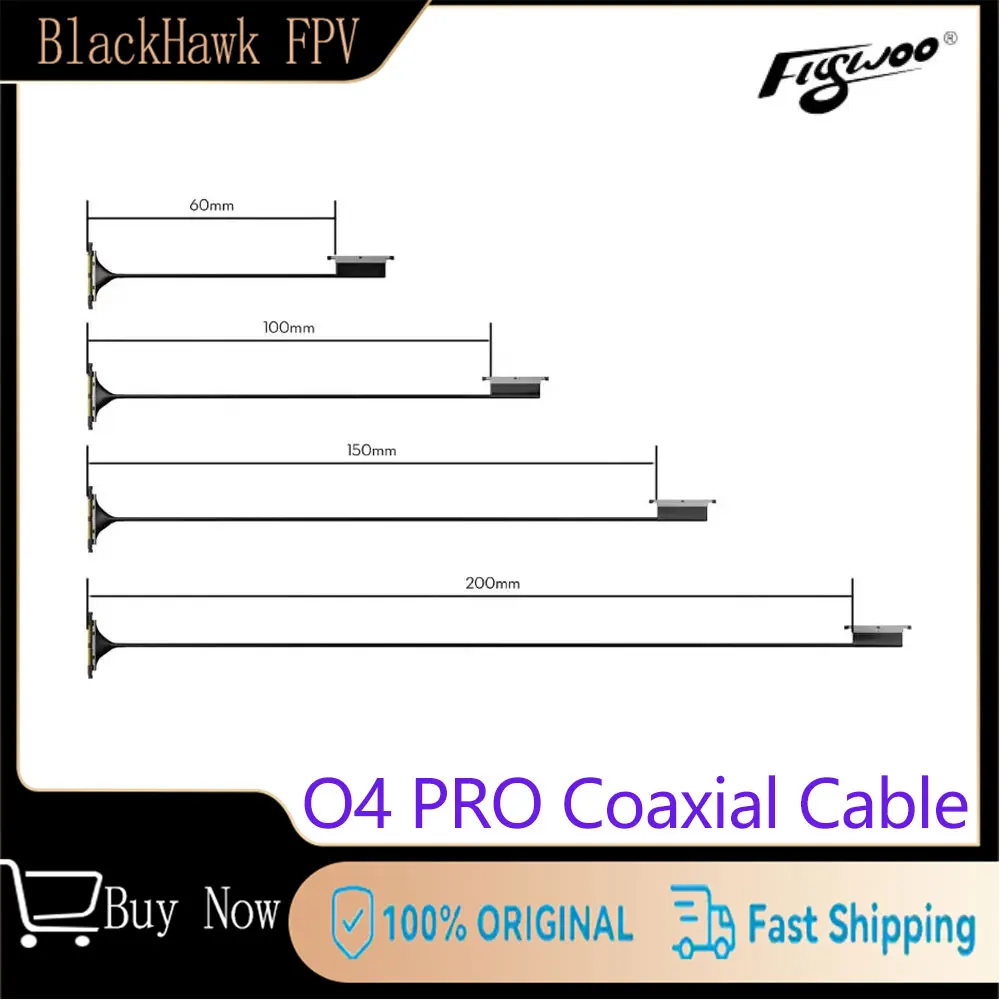 Flywoo O4 / O4 Pro Koaxialkabel 60/100/150/200 mm für FPV-Drohnen