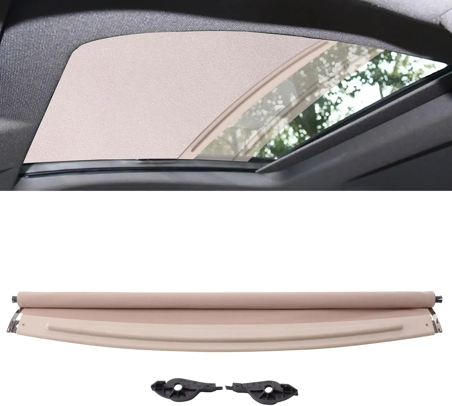

Universal Retractable Sunroof Shade Cover for Cars 2010-2016, Easy Installation, No Modifications Needed