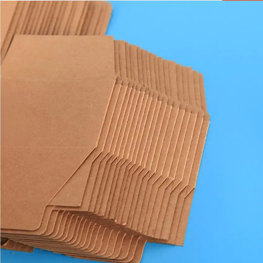 10pcs Small Paper Cardboard Box Brown Kraft White Black Red Packing Box For handmade Soap Jewelry Candy Boxes