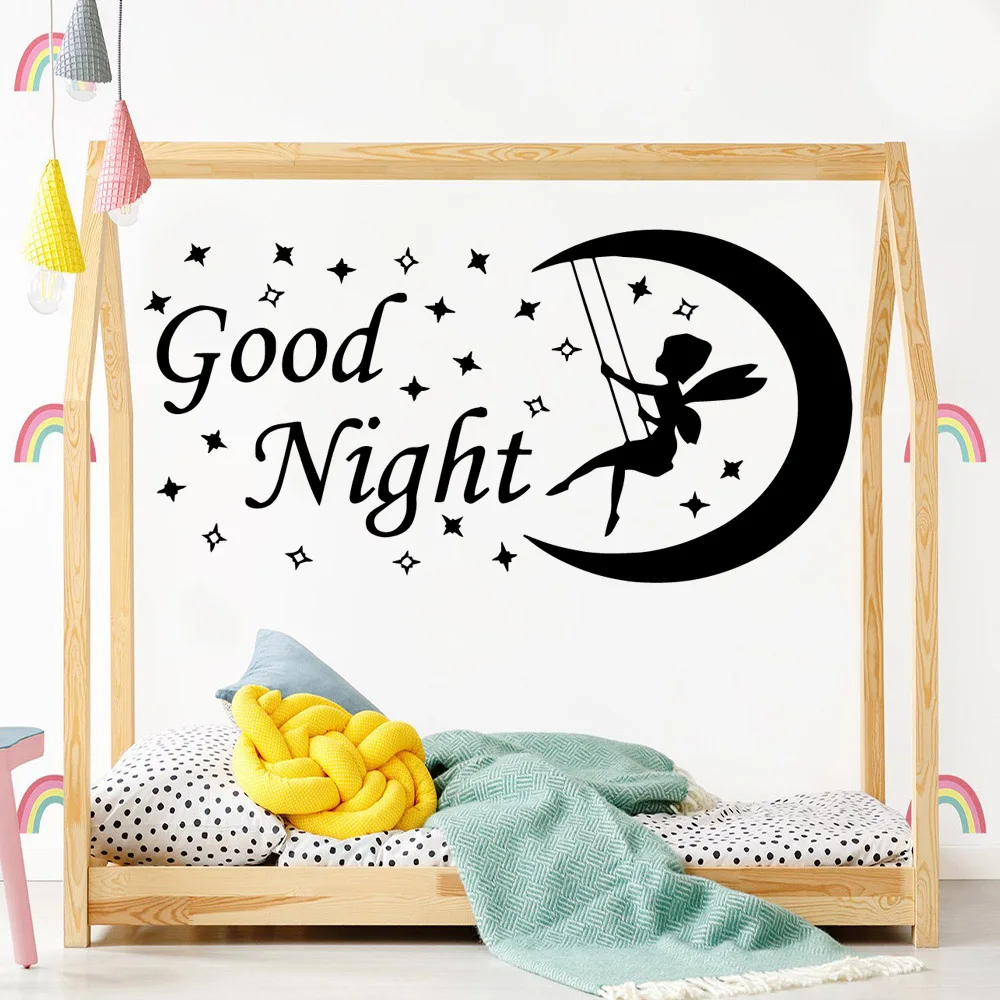 Good night Home Decoration Accessories Kids Room Nature Decor Wall Art MURAL Drop Shipping