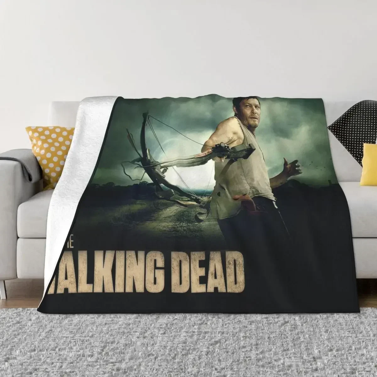 The Walking Dead Horror Movie Blankets Violence Jeffrey Dean Plush Throw Blanket Bedding Couch Printed Lightweight Bedspread