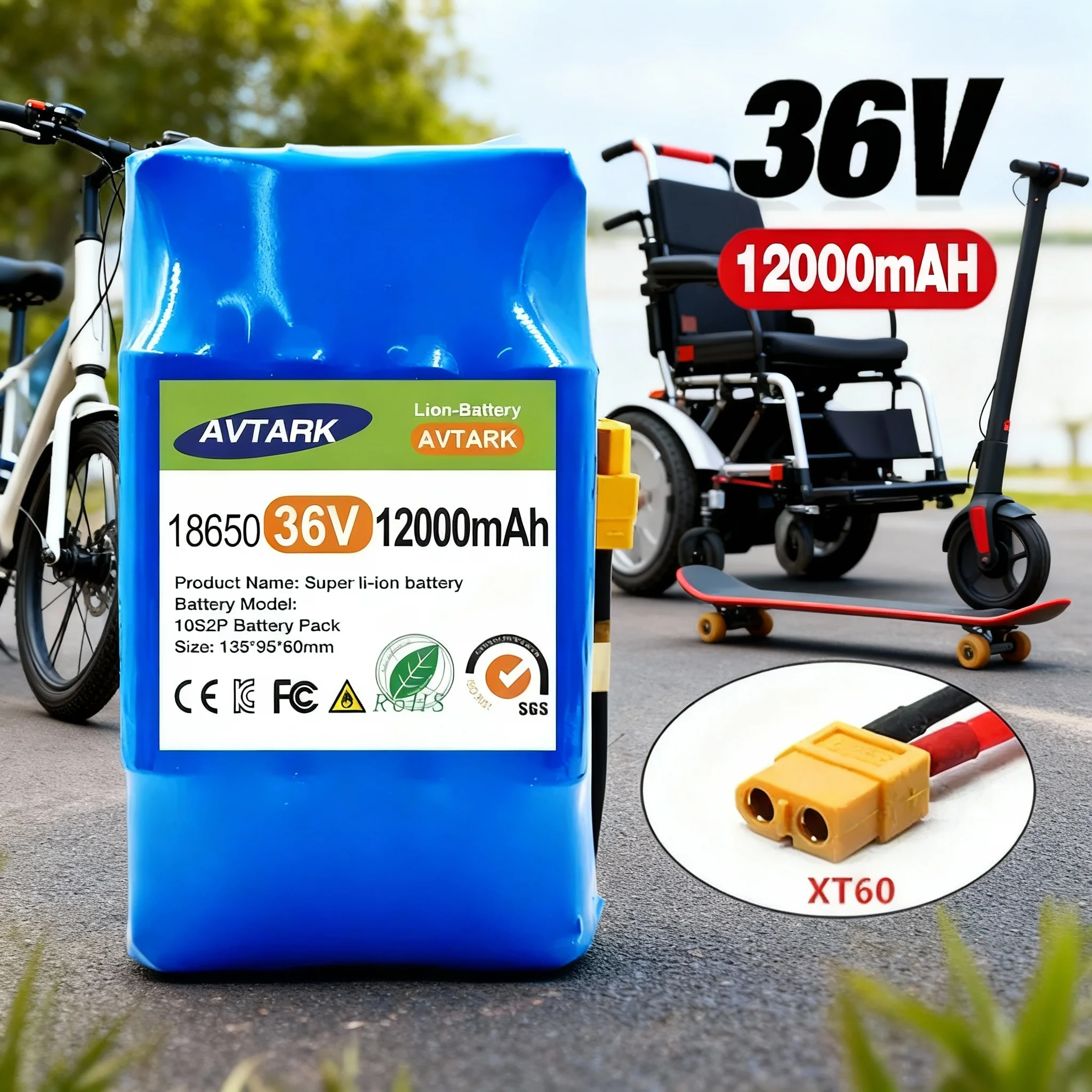 

36V 12A battery hoverboard rechargeable li-ion battery pack li-ion cell for electric self balance scooter hoverboard unicycle