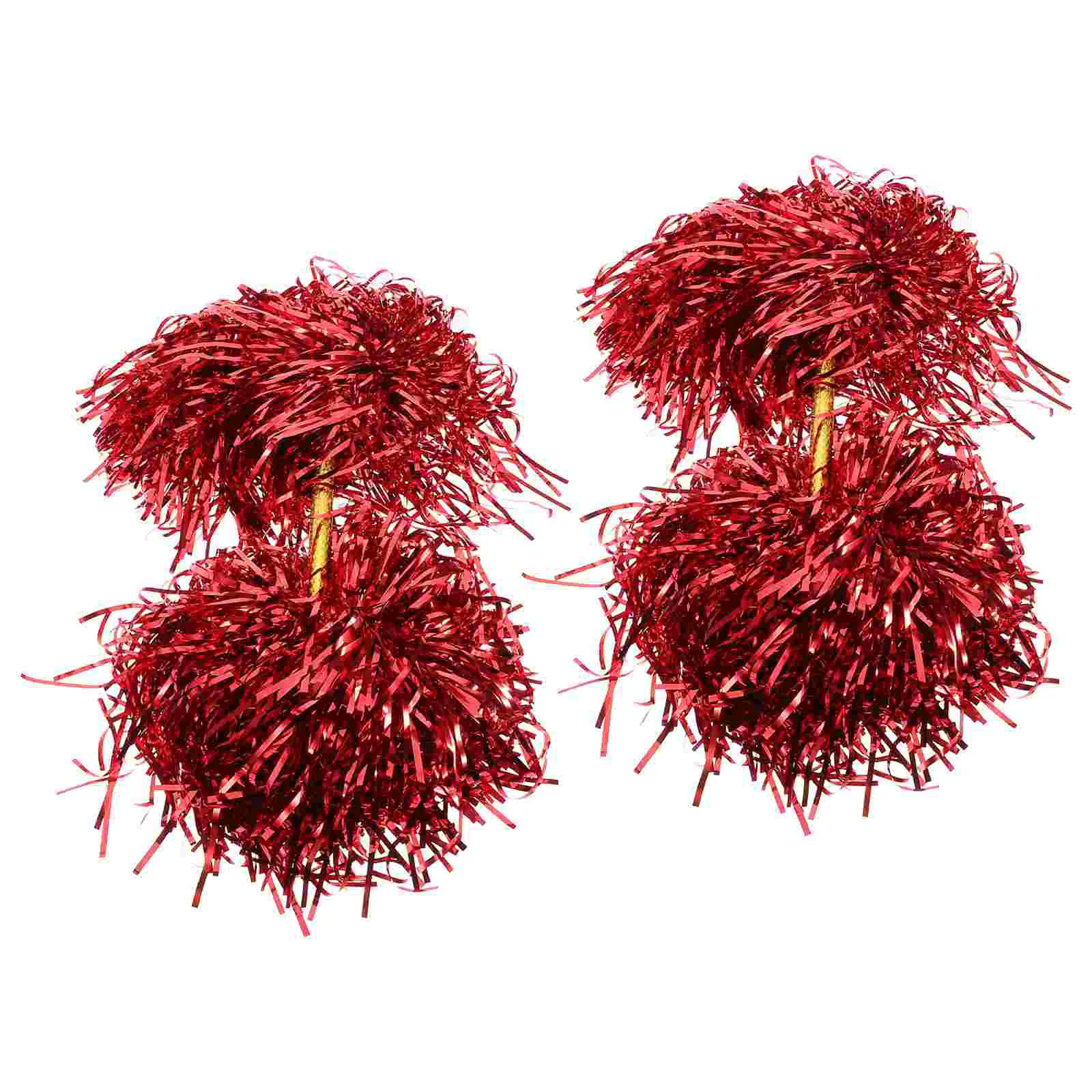 

2 Pcs Flower Stick Cheerleading Pom Poms for Kids Cheerleader Pompoms Colored Balls Props Toddler