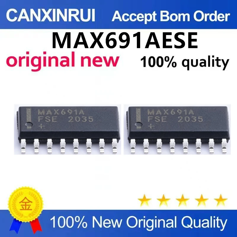 (5pcs-100pcs)New original MAX691AESE MAX691A SOP16 microprocessor monitoring and reset circuit chip