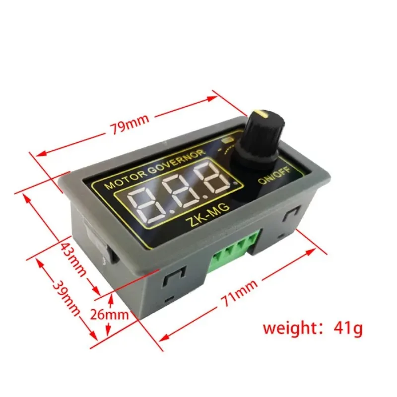 ZK-MG DC 5-30V 6V 9V 12v 24v 5A DC Motor Controller Adjustable Speed Digital Display Encoder Duty Ratio Frequency 15A