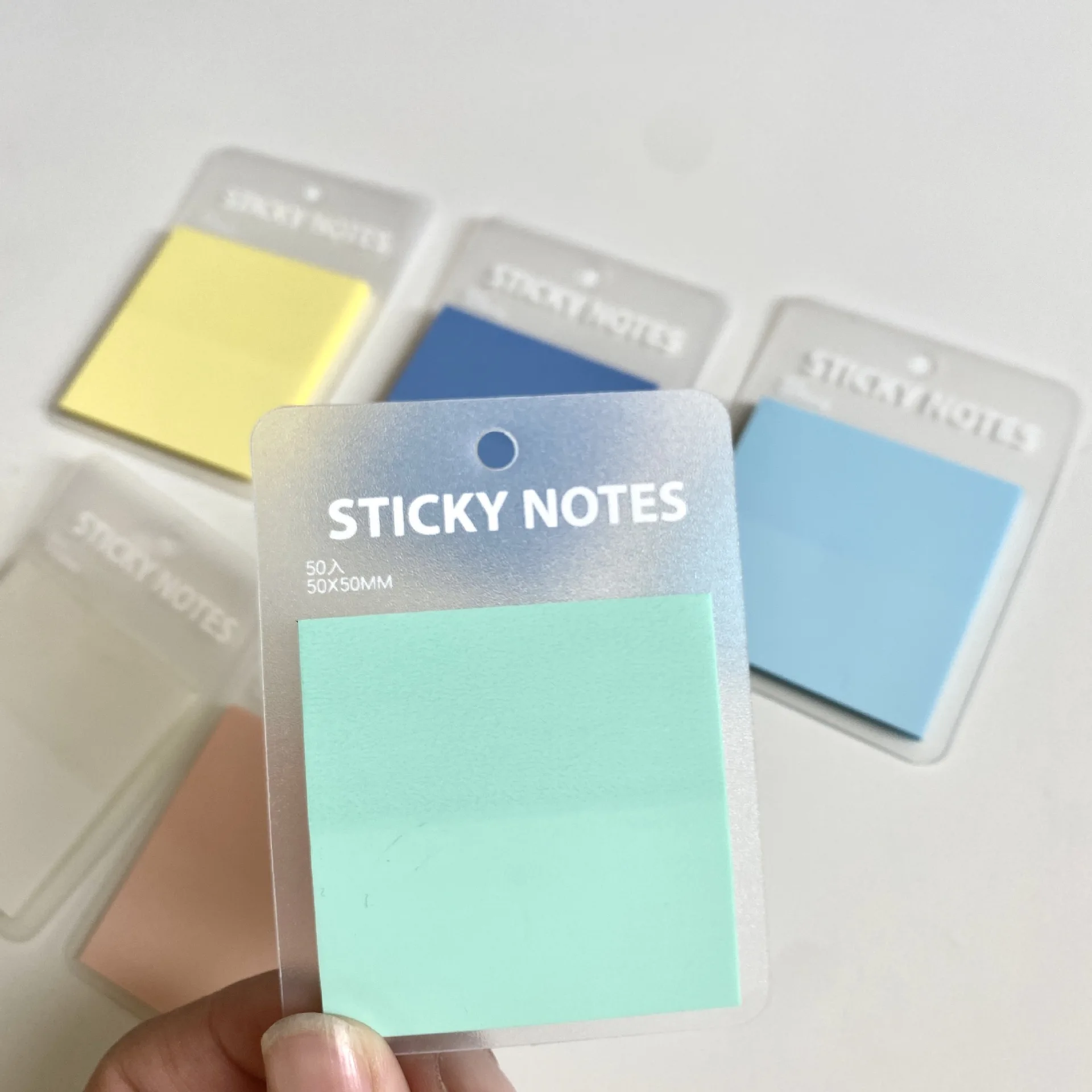 50*50mm Transparent Self Adhesive Memo Pads Bookmark See Through Posted It Office School Sticky Notes Marker