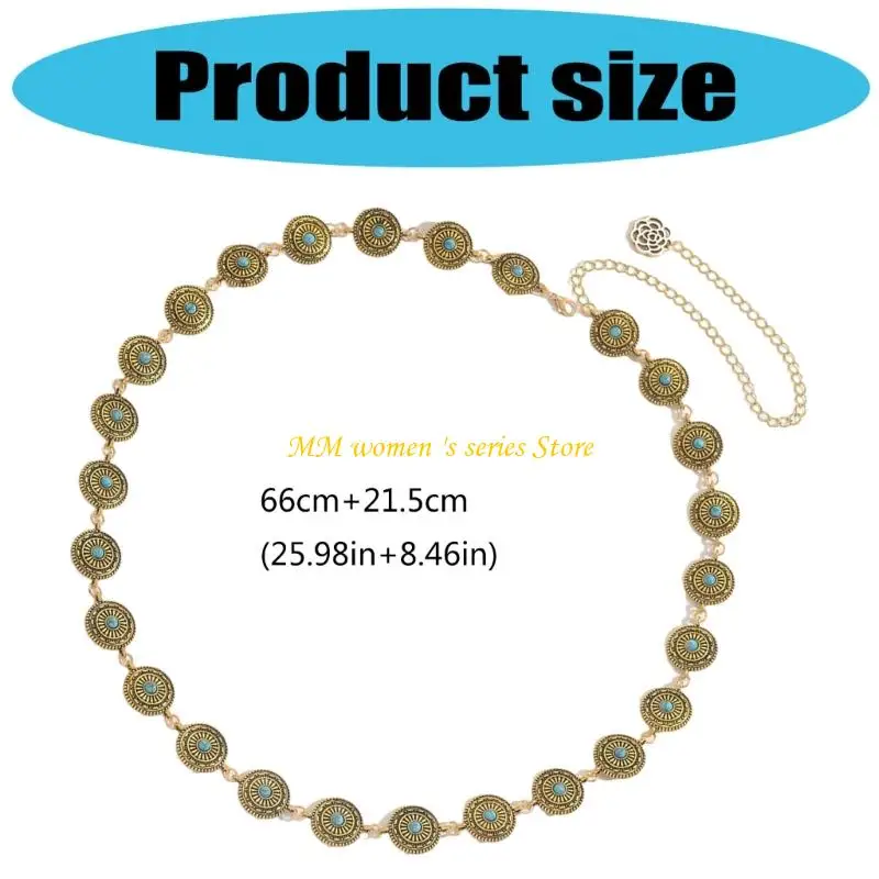 Q39C Elegant Belly Chain Belly Dance Waist Chain for Dress Chain Stylish