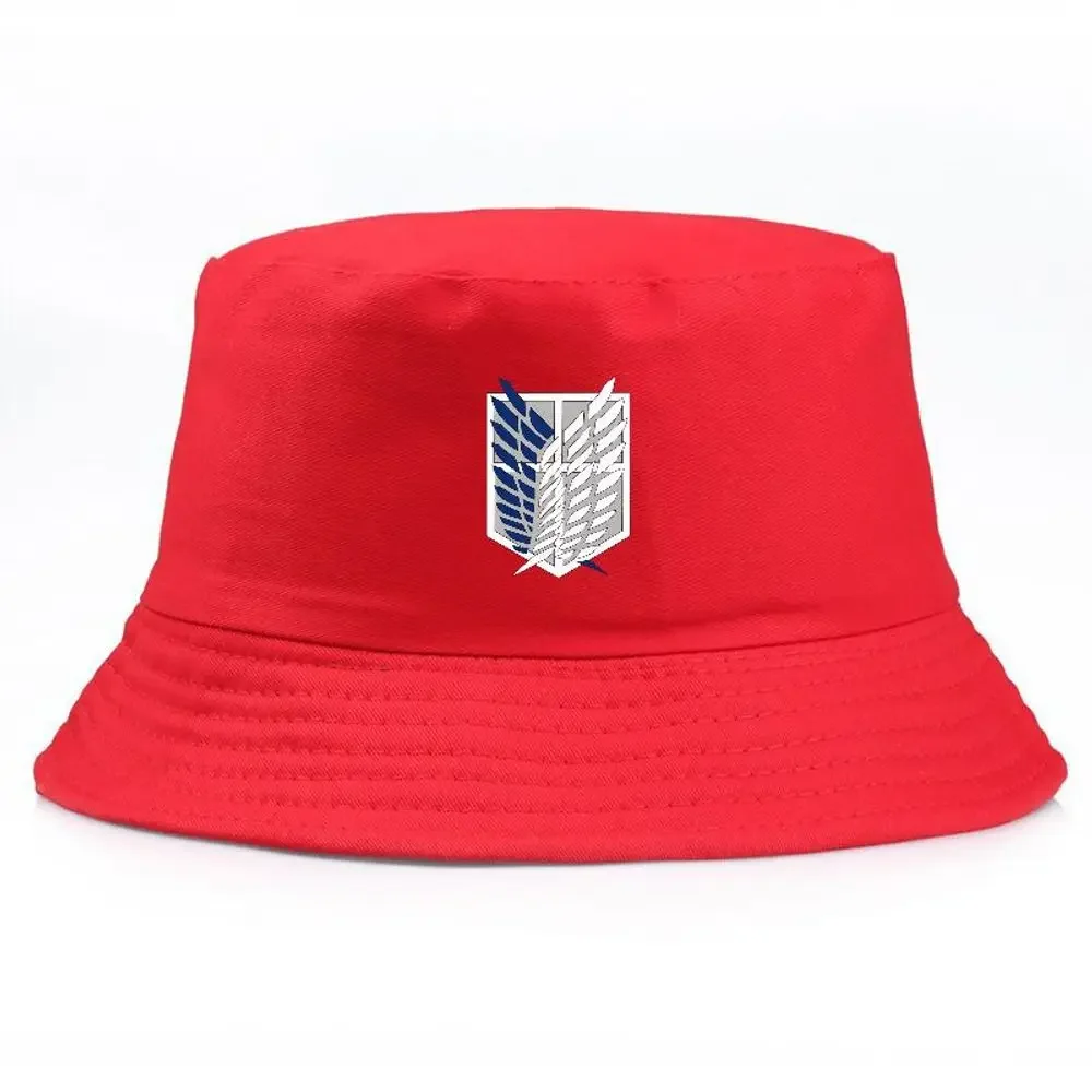 

Attack On Titan Summer Bucket Hat Men Women Fishing Hat Fisherman Cap, Outdoor Breathable Bucket Cap