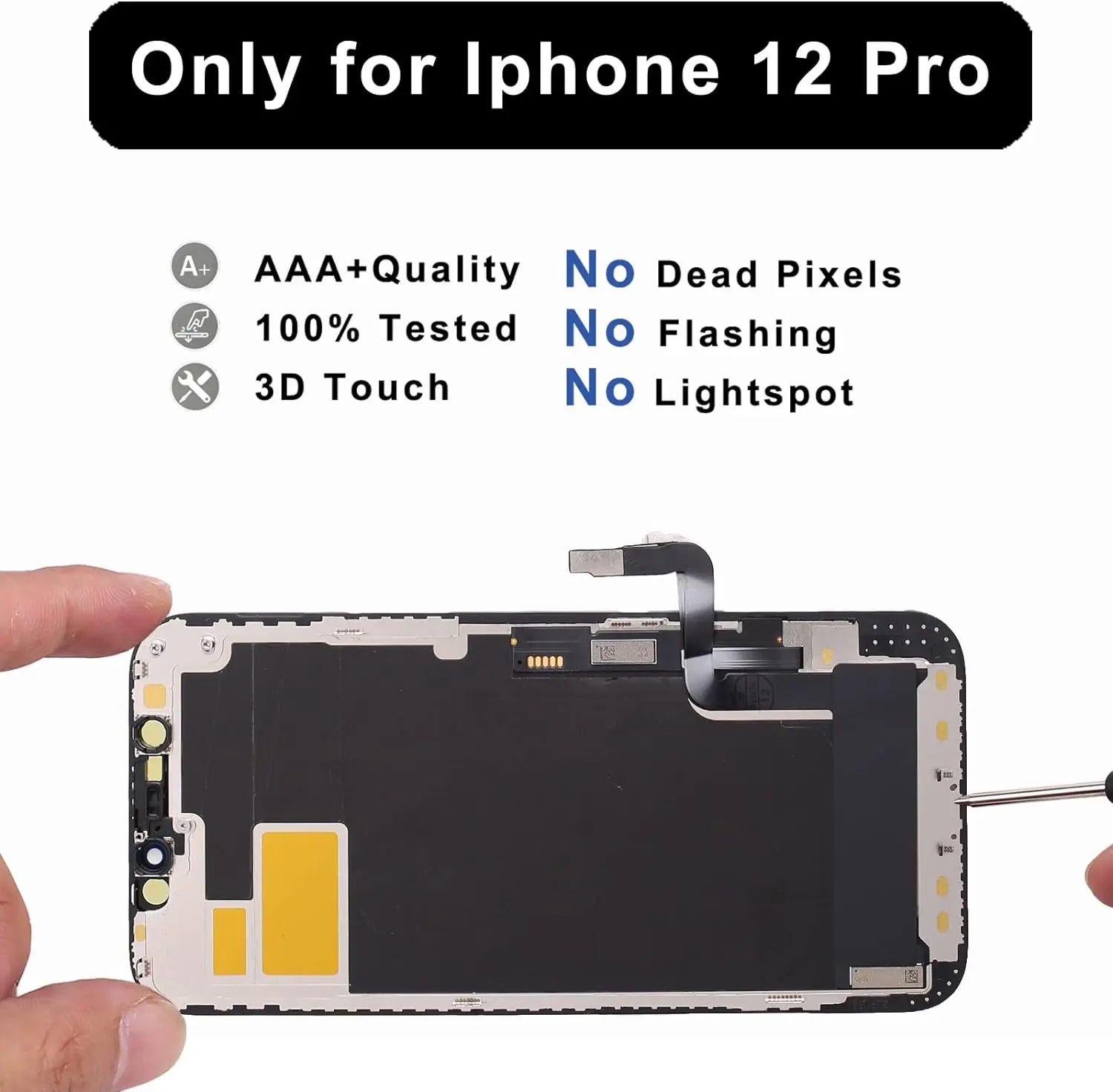 OLED Pantalla per iphone 12 Display LCD Touch Screen Digitizer Assembly per iPhone 12Pro LCD sostituzione supporto 3D Touch True