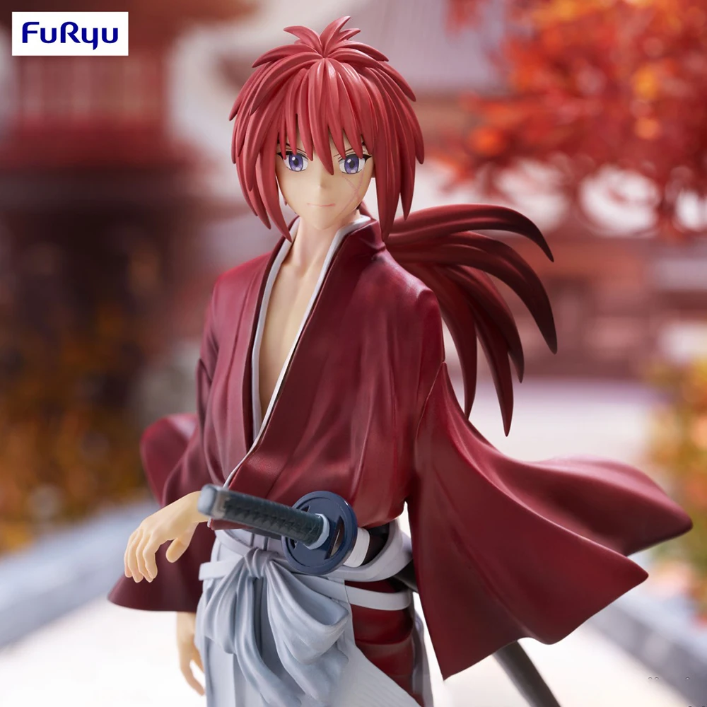 In Voorraad Originele FuRyu Trio-Try-iT Figuur Rurouni Kenshin Himura Kenshin Anime Figuur Action Figure Collection Model decoratie