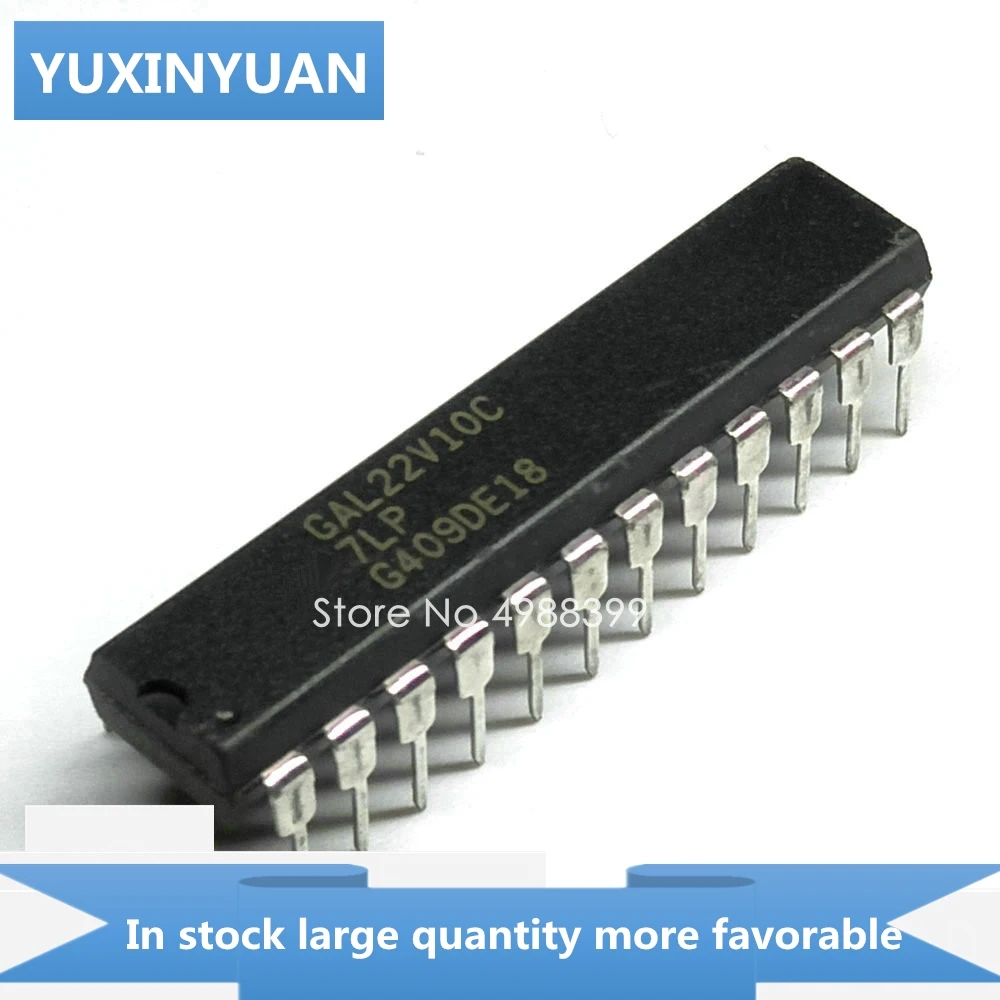 10 ชิ้น/ล็อต GAL22V10C-7LP GAL22V10C 7LP GAL22V10C7LP GAL22V10C-7 GAL22V10 22V10C-7LP 22V10 DIP24 ในสต็อก YUXINYUAN IC