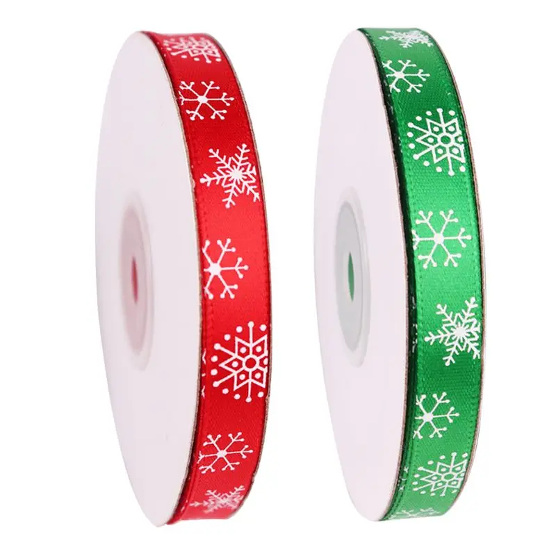 22m Christmas Snowflake Ribbons Wedding Festival Party Decorations DIY Drop shipping