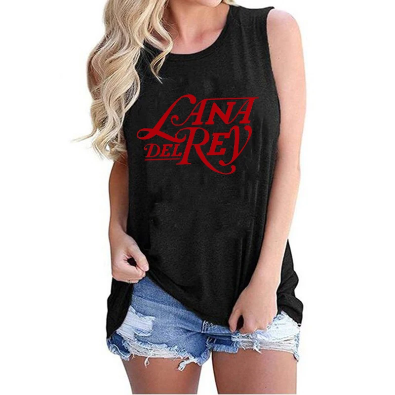 Hip Hop Vest Lana Del Rey Ldr Sailing T Shirt Tank Top  Harajuku Women Vintage T-Shirt Streetwear Female Tshirt