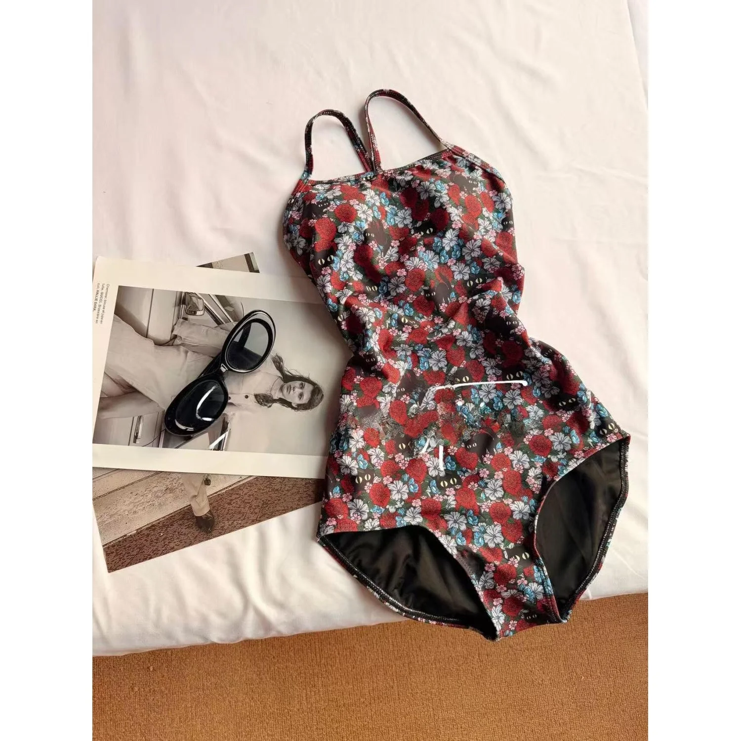 

Rose Hide And Seek Profional Speed Swimming Suit iny Training Bal Triangular New Model for Women Swimmers