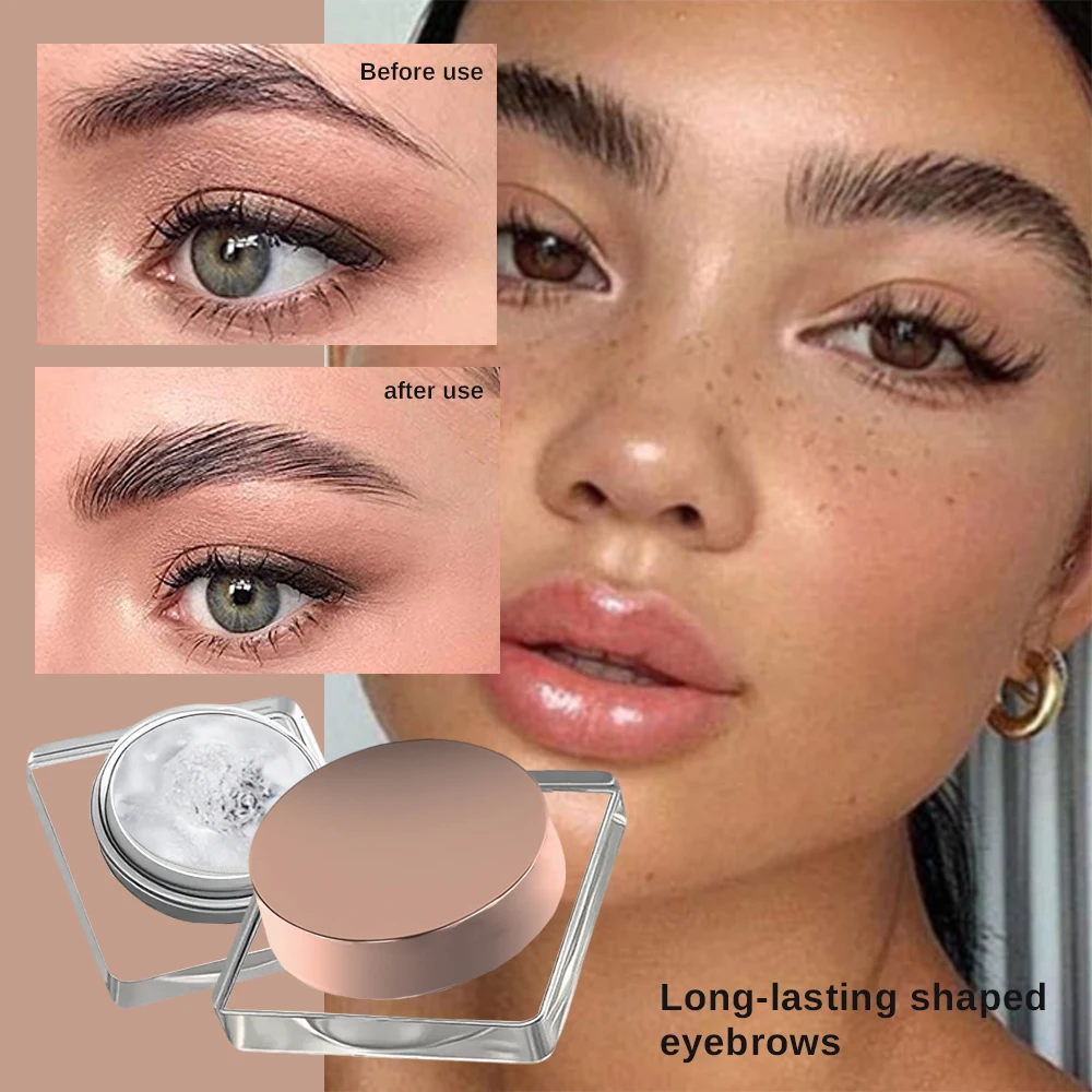 10g Etichetta privata Gel per sopracciglia Logo personalizzato Sapone modellante per sopracciglia Aminoacido quadrato Cera per sopracciglia selvagge Rinfrescante Trucco ad asciugatura rapida