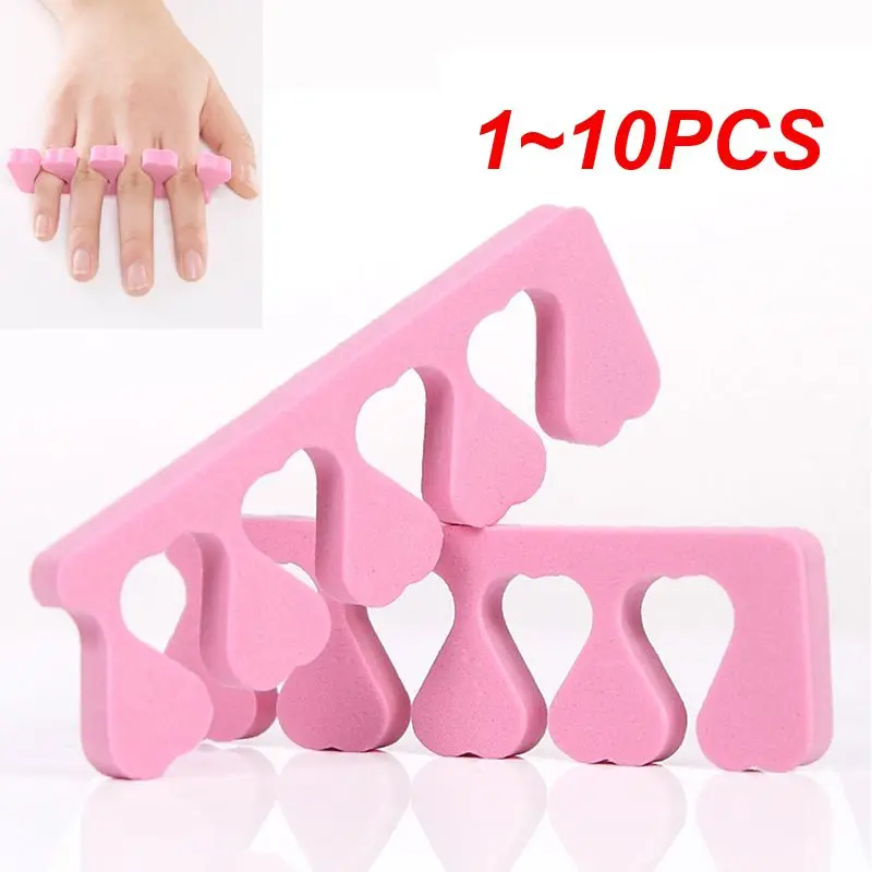 Conjunto de separador de esponja macia para manicure e pedicure, ferramentas da arte do prego, gel uv polonês