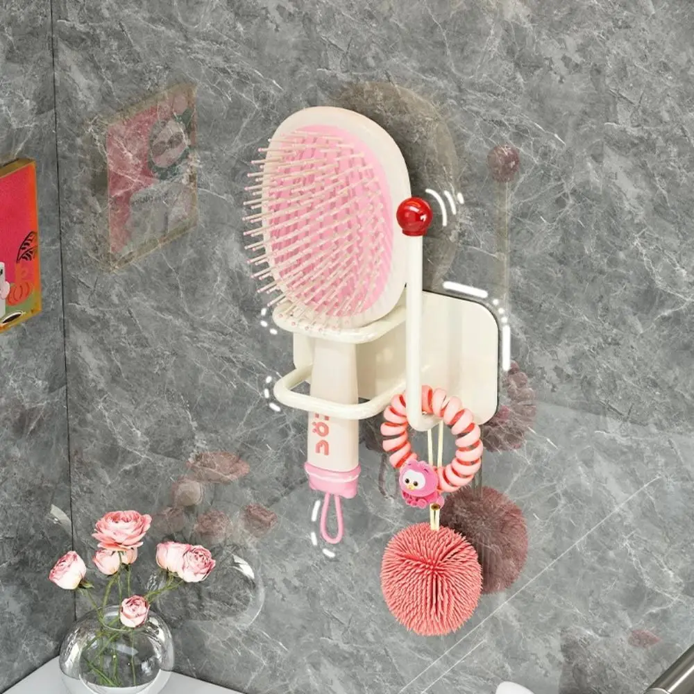

Creative Wall Mounted Headband Hook Self Adhesive Punch-Free Storage Rack Waterproof Jewelry Hook Comb