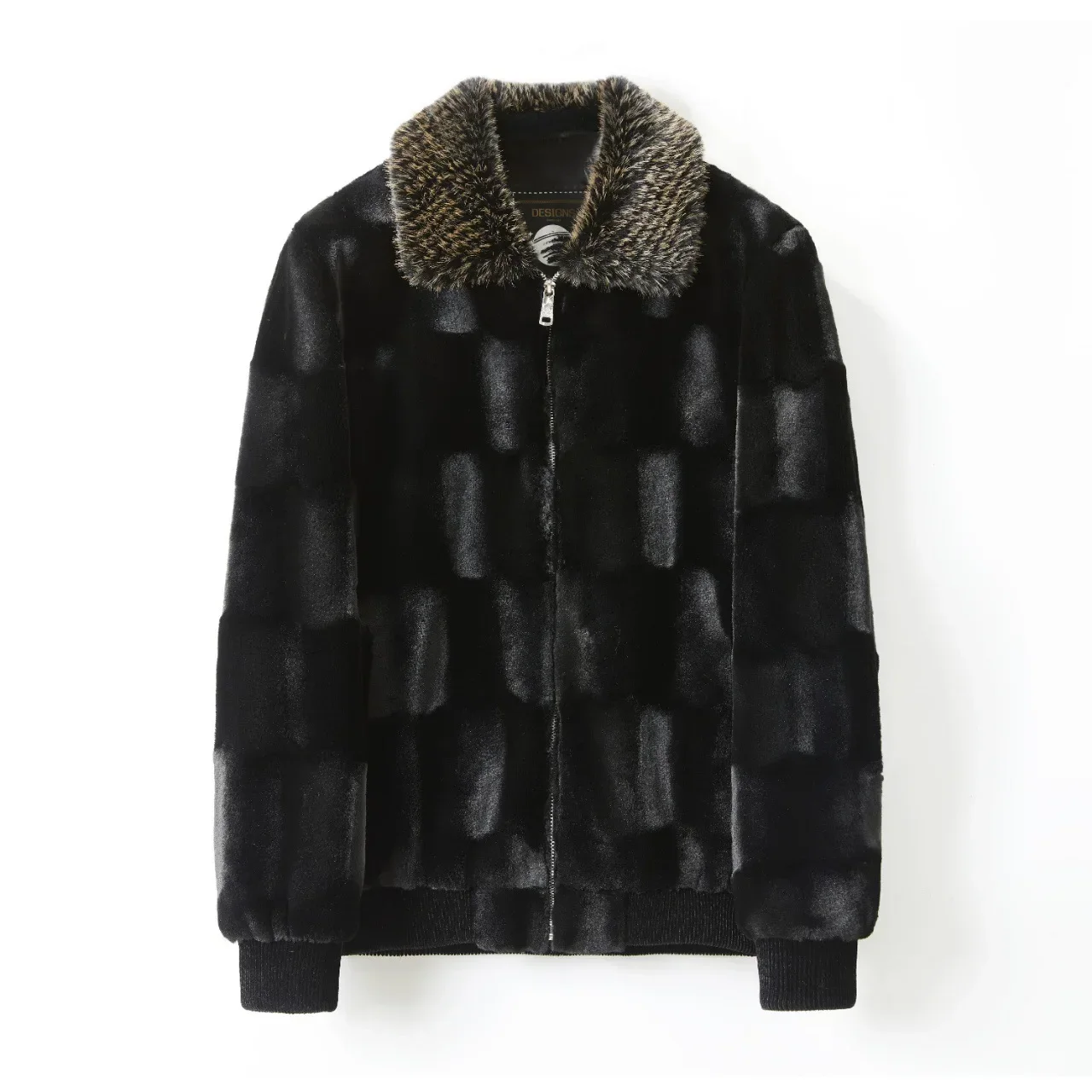 Fur Jacket Men\'s Mink Coat Whole Mink Simulation Mink Men\'s Winter Gold Mink Coat