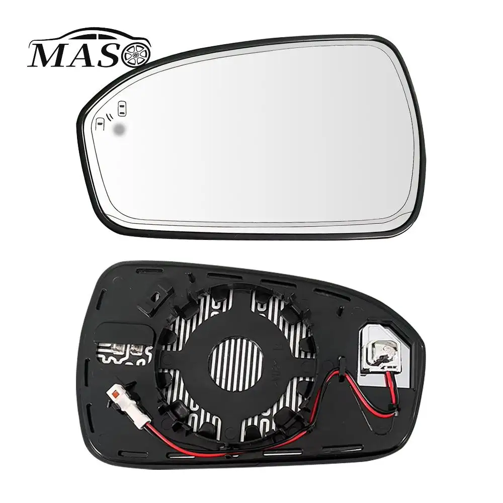 

Left Right Side Rearview Mirror Glass Heated Blindspot Replacement for Ford Fusion 2013 2014 2015 2016 2017-2021 USA Version