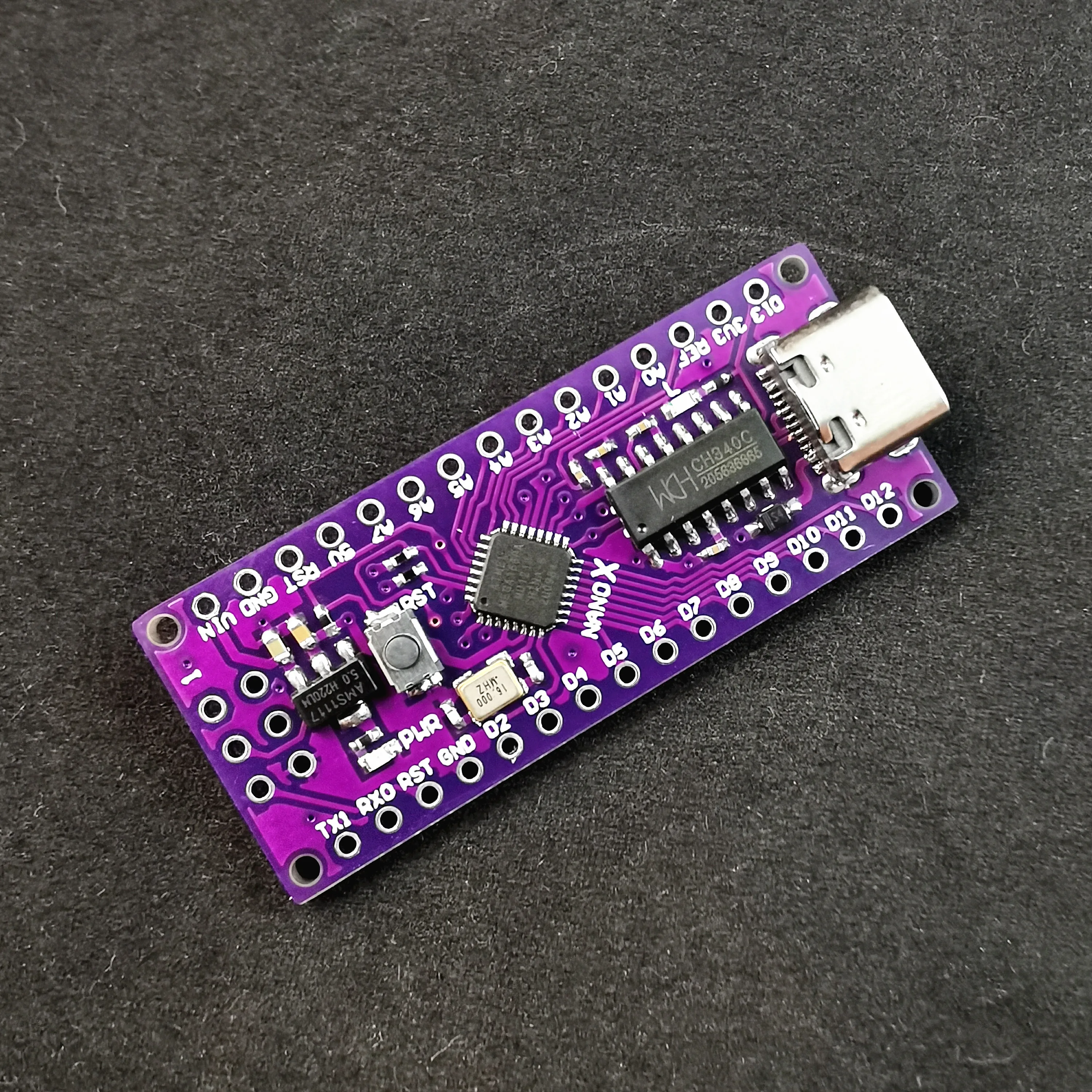 NANO X ATMEGA168P-MU QFN32 5V 16Mhz Type-C USB CH340C SOP16 Compatible with the Original