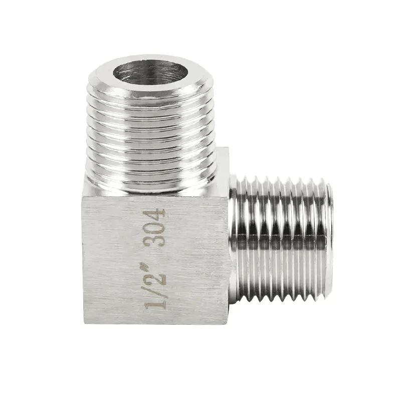 

M8 M10 M12 M14 M16 M18 M20 Metric BSP Male Thread Stainless Steel Elbow High Pressure Pipe Fitting Connector Coupler